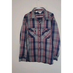 Vintage Frostproof Plaid Flannel Shirt Mens Red White And Blue 80s USA  3XL